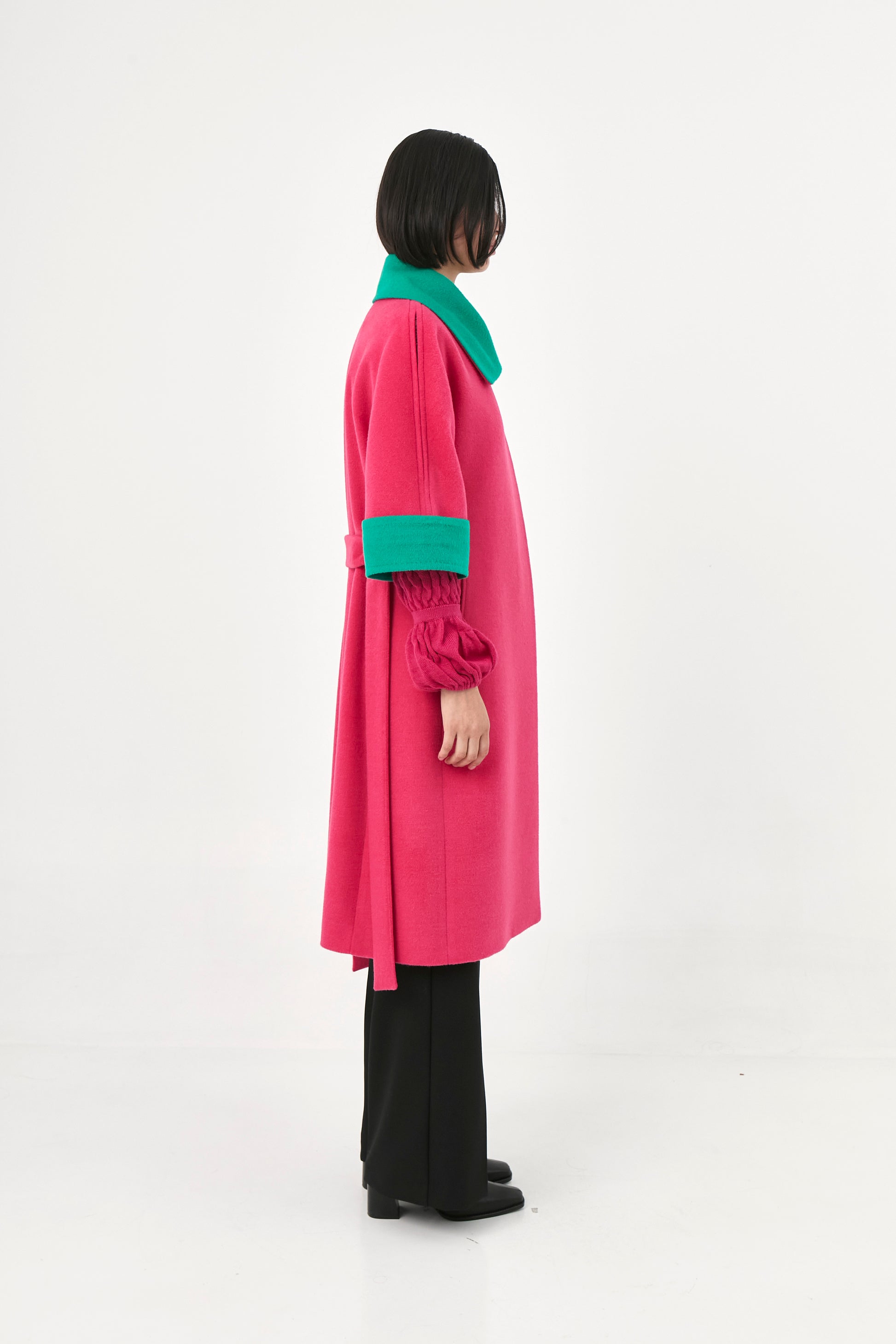 Short Sleeve Baby Alpaca Coat | Elisse