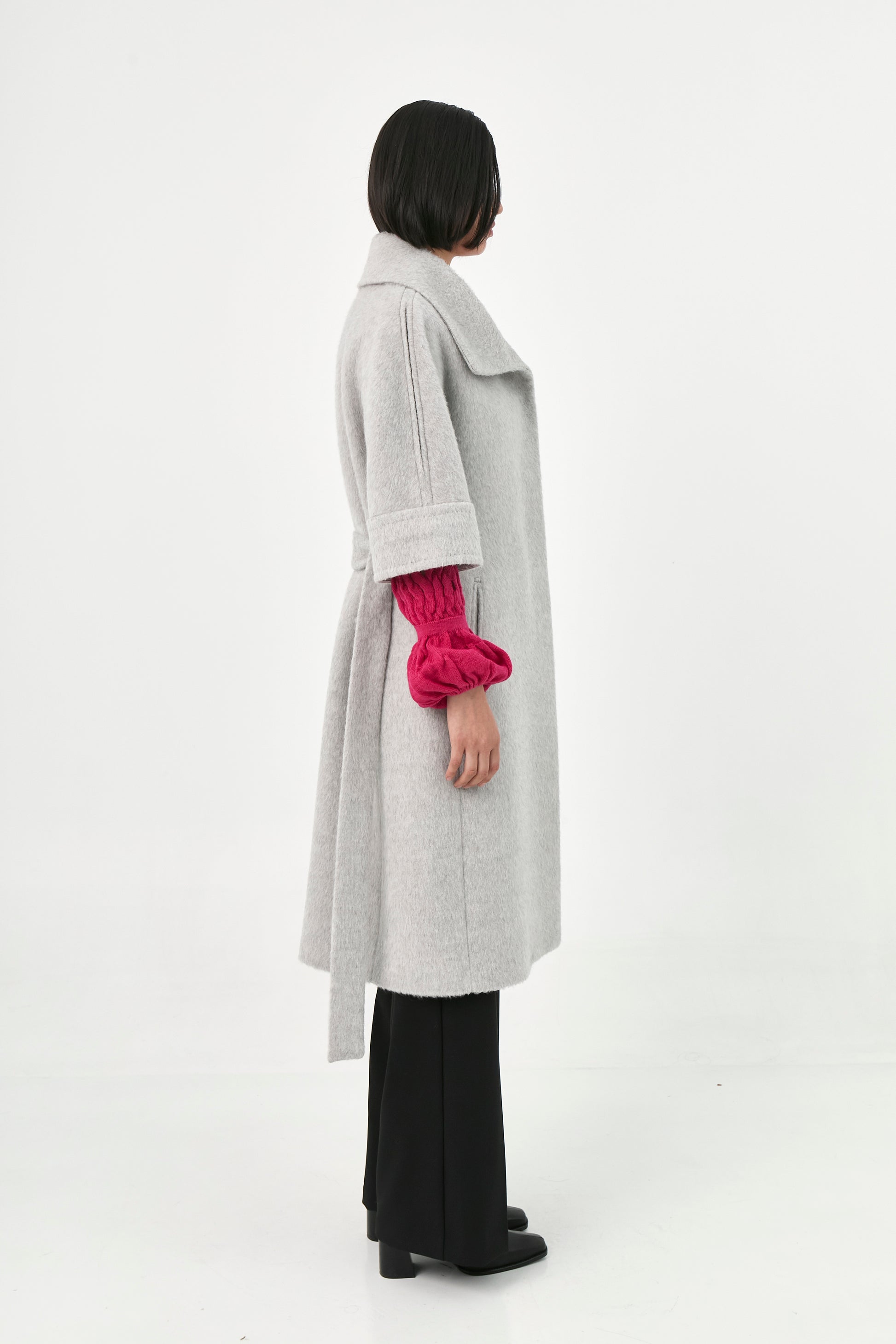 Short Sleeve Suri Alpaca Coat | Elisse