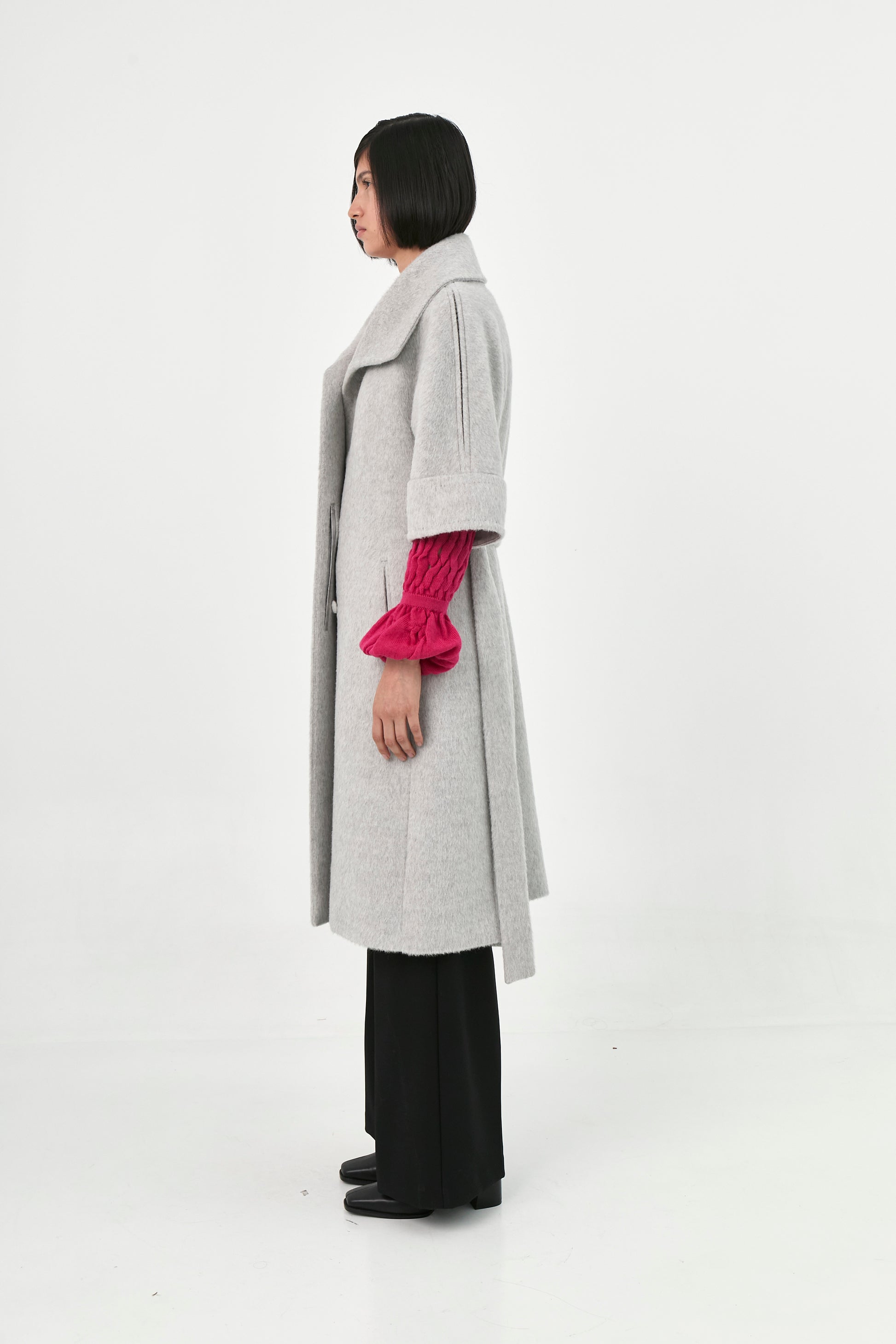 Short Sleeve Suri Alpaca Coat | Elisse