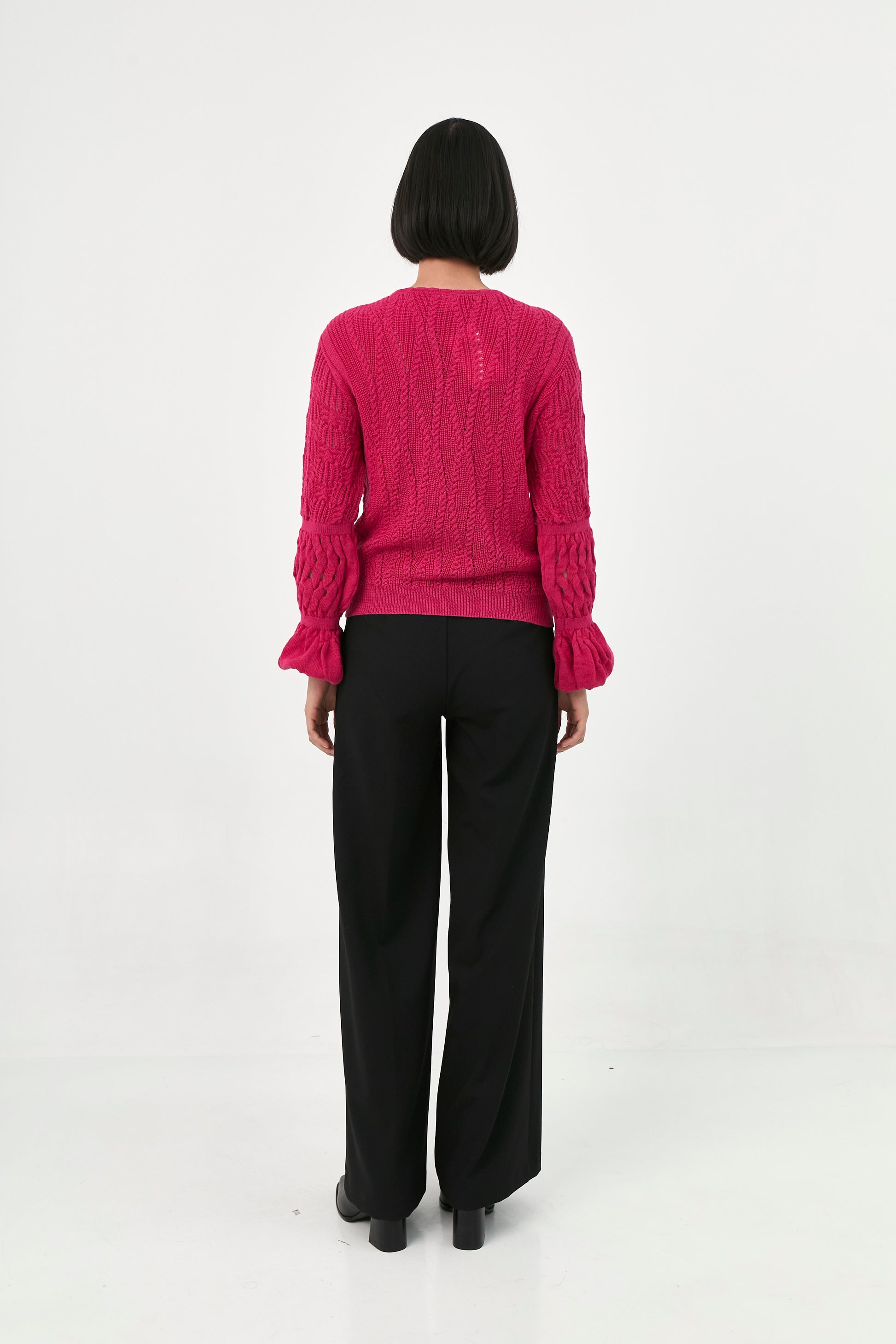 Baby Alpaca Sweater Fuchsia | Diana