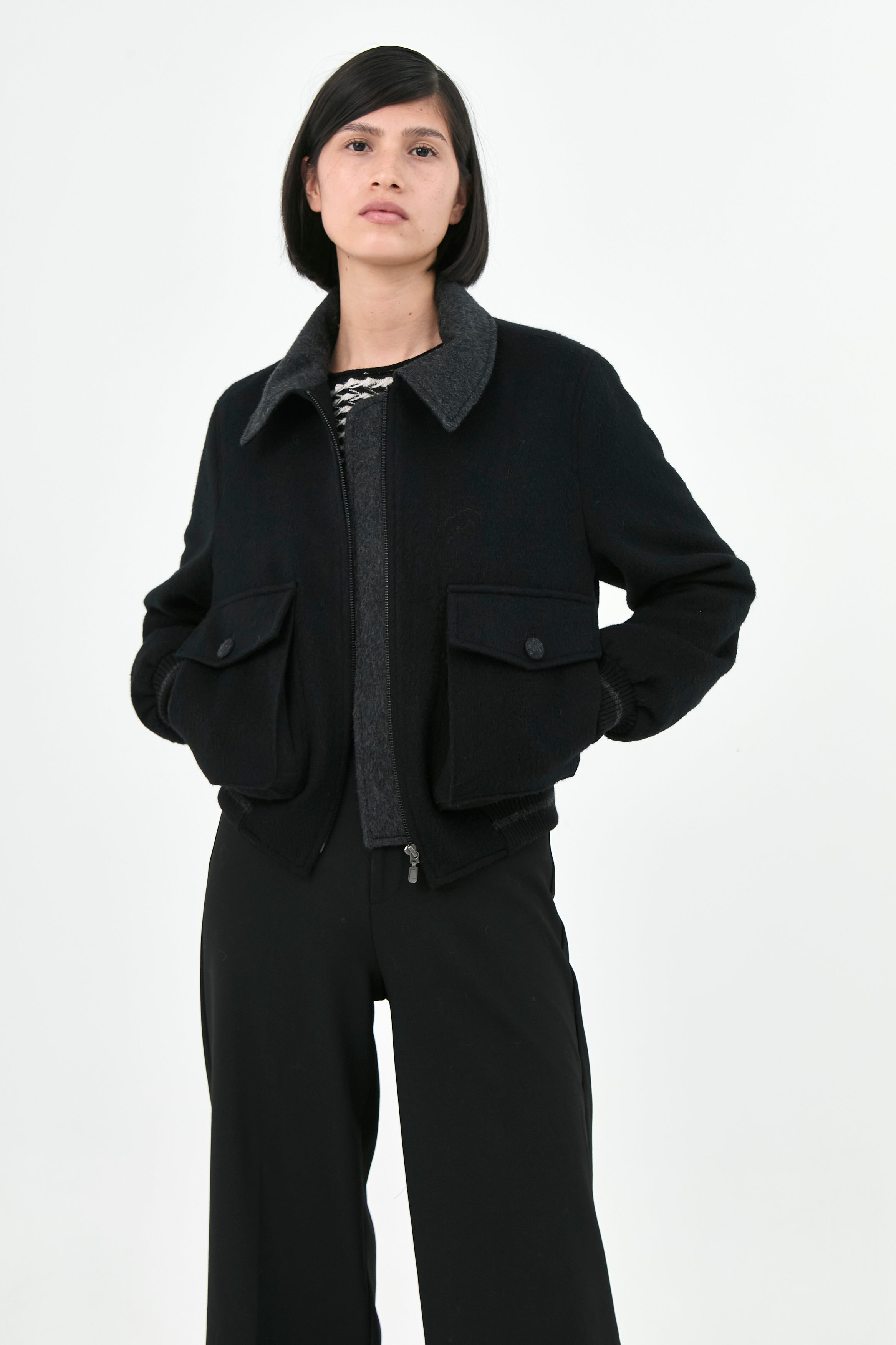 Baby Alpaca Bomber Jacket | Caroline