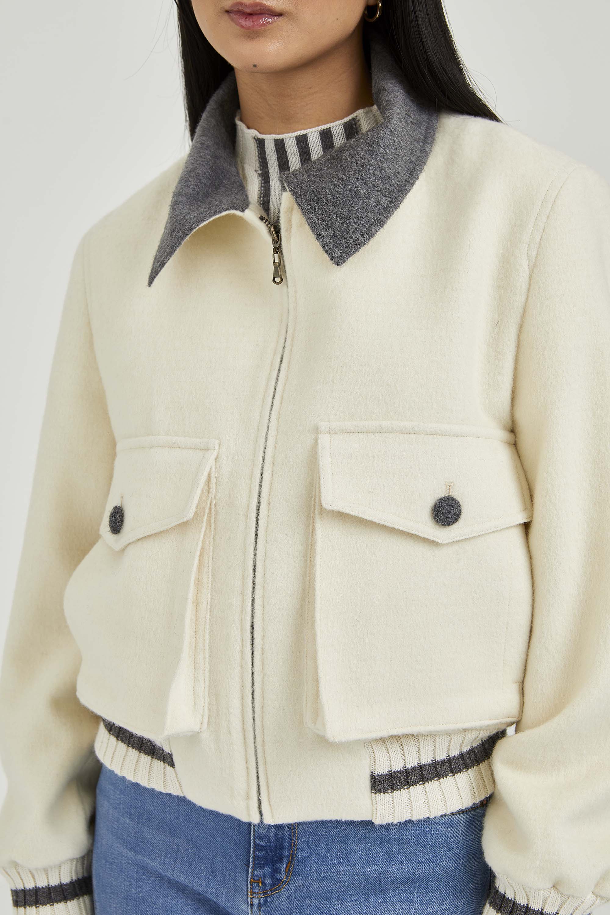 Baby Alpaca Bomber Jacket | Caroline