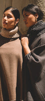 capa de alpaca mujer