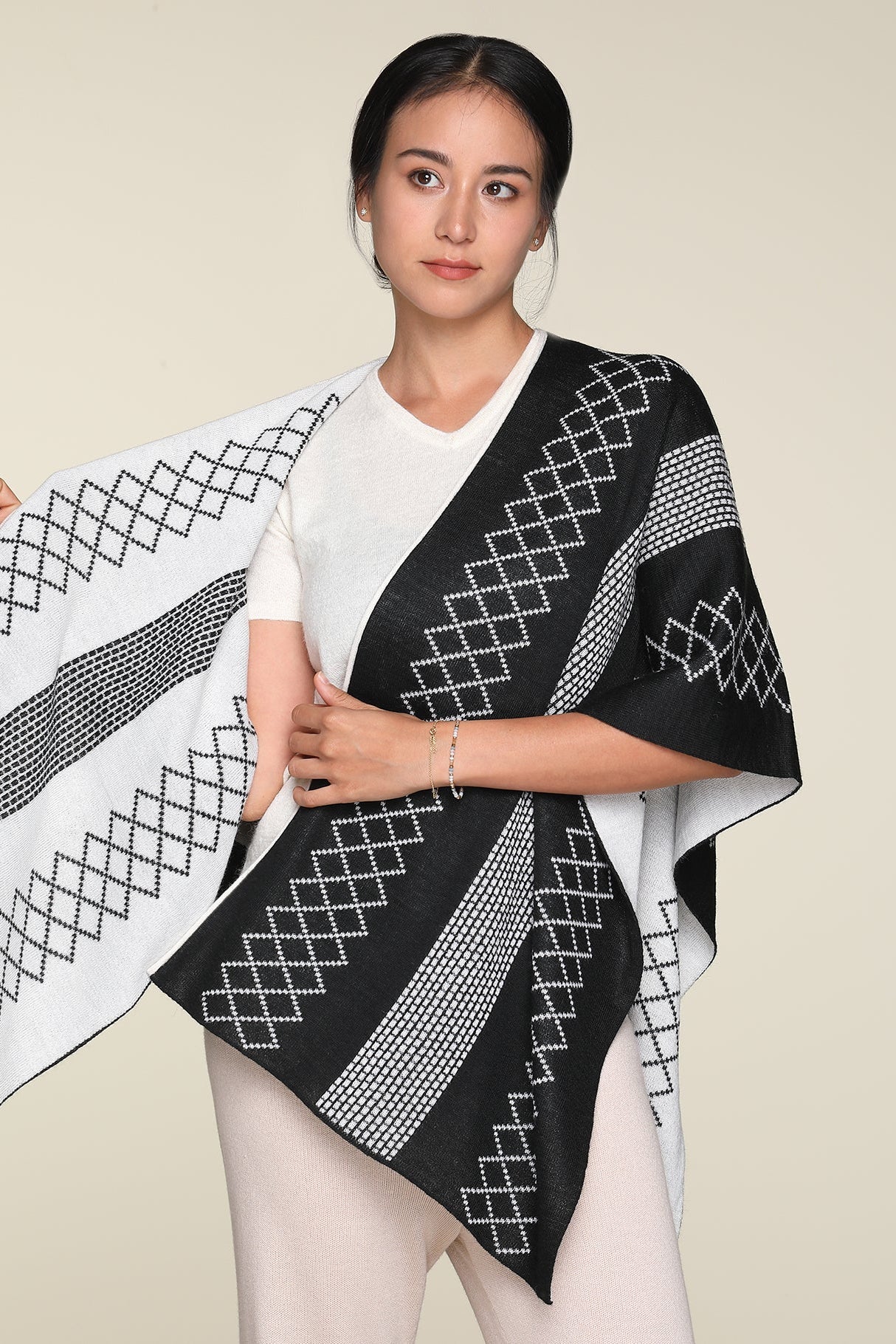chal para mujer de baby alpaca